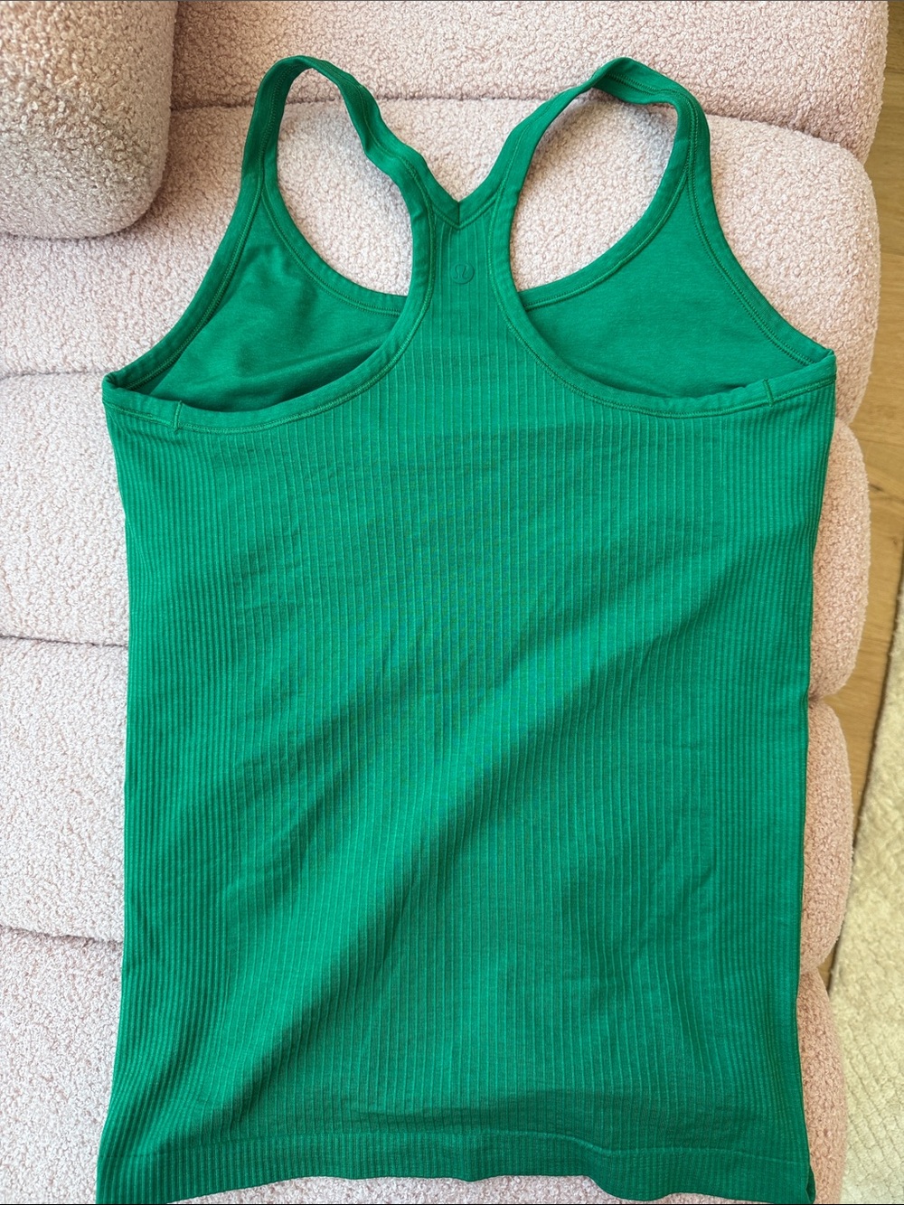 Lulemon Green Ribbed Racerback Tank Top - Picture 3 of 6